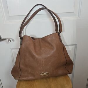 Coach Tan Leather Shoulder Bag